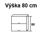 Výška 80 cm