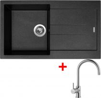 Sinks AMANDA 860 Metalblack+VITALIA