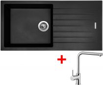 Sinks PERFECTO 1000 Pureblack+ELKA