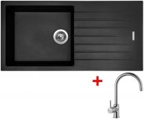 Sinks PERFECTO 1000 Pureblack+VITALIA