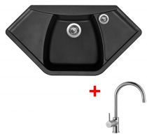 Sinks NAIKY 980 Pureblack+VITALIA